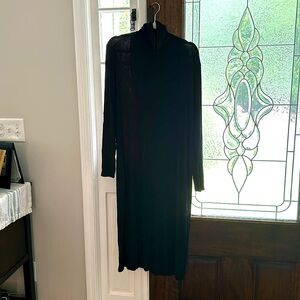 Universal Standard sz M black turtleneck dress